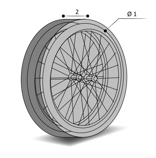 Sac sur mesure roues de vélo - Onekover - Confection sur mesure