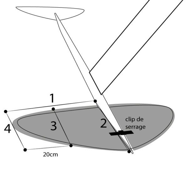 Housse sur mesure d'ailes de Foil