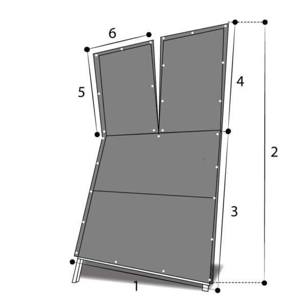 Bache pour mur d'escalade avec oeillets