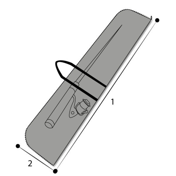 Sac sur mesure pour canne à peche