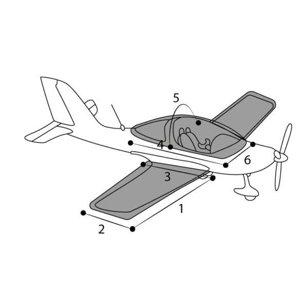 housse sur mesure pour avion modélisme