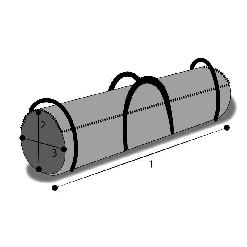 sac sur mesure cylindrique horizontal