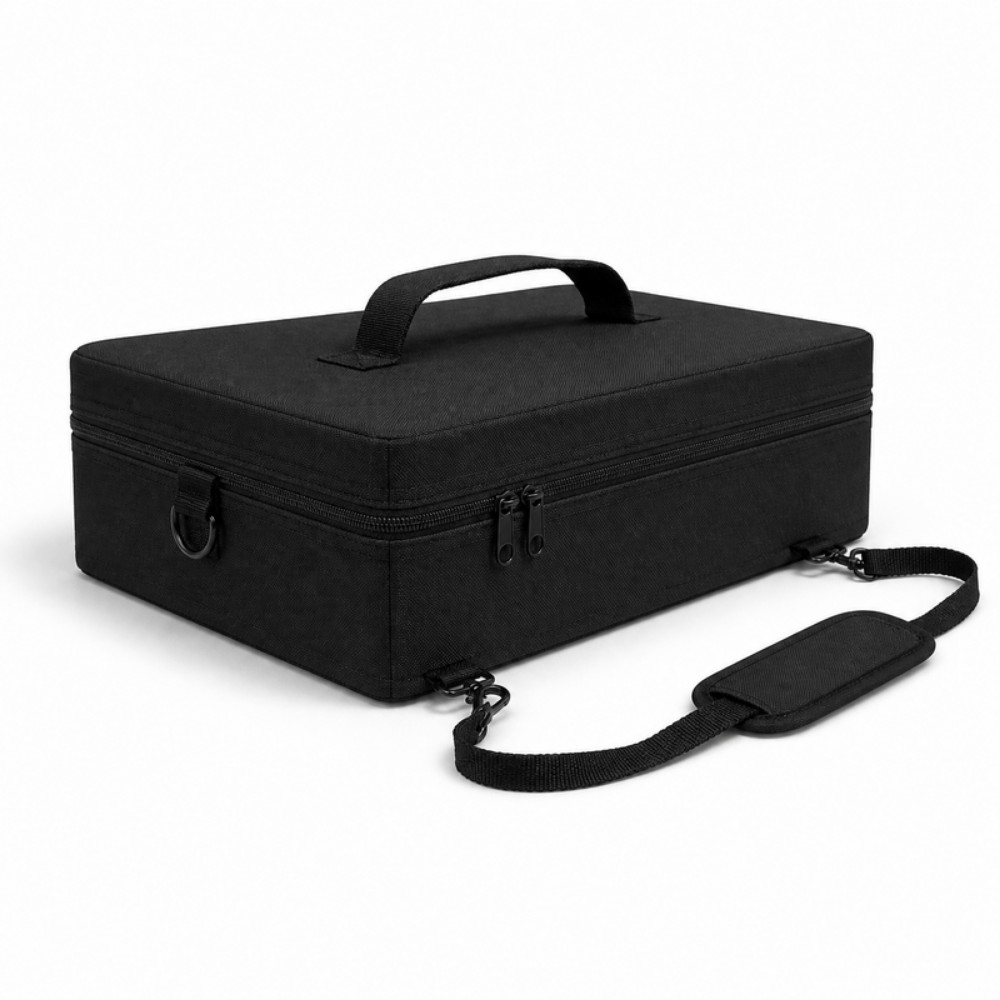 Sacoche sur mesure à poignée dessus en Condura UV 280 g noir
